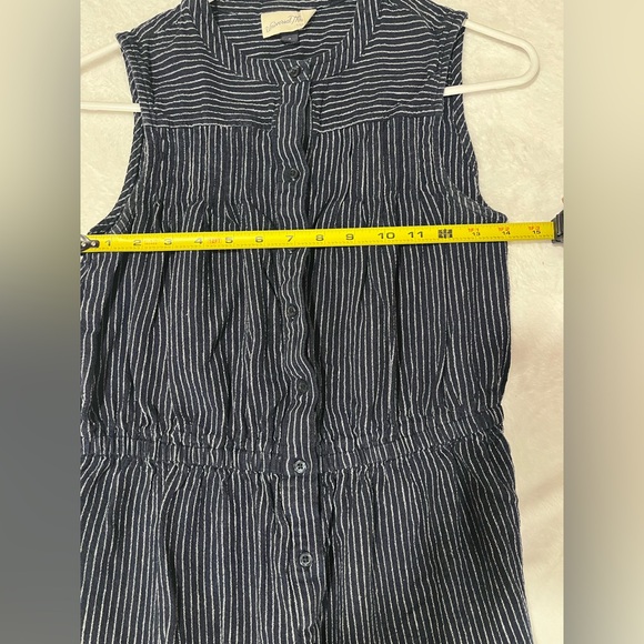 Universal Thread Navy and White Striped Sleeveless Dress - Small - Picture 2 of 5